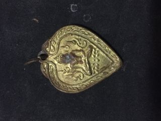 เหรียญหล่อโบราณใบโพธิ์หลวงพ่อเพชร หายากมาก