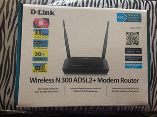 DLINK Wireless N 300 ADSL2 Modem Router DSL 2750E (สีดำ)