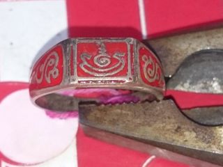 แหวนเนื้อเงินลงยา หลวงพ่อมงคลบพิตร