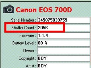 Cannon EOS 700D Body