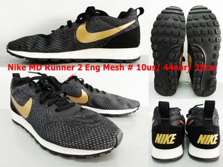 รองเท้าผ้าใบ Nike MD RUNNER 2 ENG MESH สีดำ