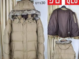 โค้ทกันหนาว Uniqlo Premium down jacket ขนเป็ด ทรงสไตล์parka