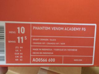nike phantom venom academy fg เบอร์44