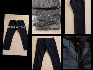 (ส่งฟรี)กางเกงยีนส์ผู้ชาย-เอว38-สีดำพร้อมส่ง