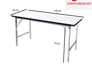 โต๊ะพับหน้าฟอเมก้าขาวหรือเมลามีน