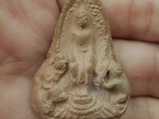 พระปางป่าเลไลยก์เนื้อดิน หลวงพ่อจ้วน วัดเขาช้าง จ. เพชรบุรี