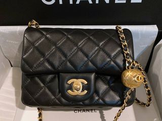 New Chanel Classic Mini7 in Black Lamb with Adjustable Gold