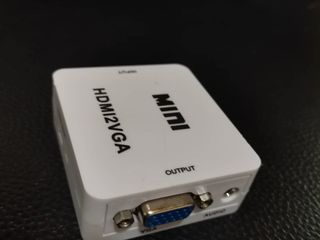 Mini HDMI to VGA HDMI 2 VGA Converter กับสายเคเบิ้ล USB 1080