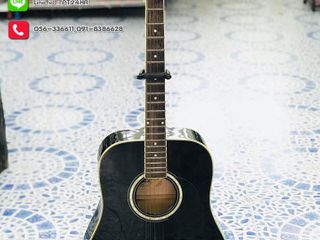 กีต้าร์โปร่ง ยี่ห้อ OMS สีดำ