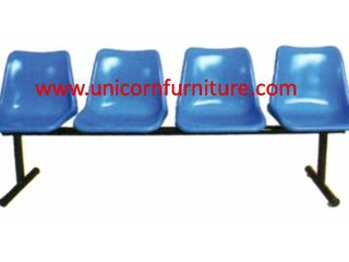 UNI C014 เก้าอี้โพลีแถว รหัส CLF814 แบบ 4 ที่นั่ง