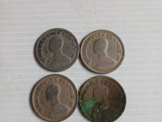 เหรียญ 1 บาท ปี 2505 จำนวน 4 เหรียญ