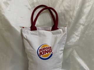 กระเป๋ามือสอง Burgerking tote น่ารักกรุบกริบ 120฿