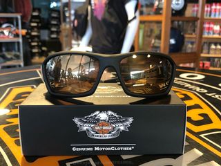 Harley-Davidson Men Kicker Sunglasses Bronze Flash Lens Blac