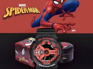 CASIO G-SHOCK นาฬิกาข้อมือแฟชั่นในรูแบบ SPIDER-MAN รุ่น GA-1