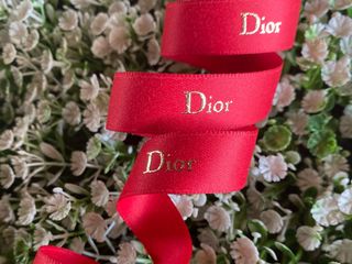 ริบบิ้น Dior แท้ สีแดง หนา1.6ซม ยาว1เมตร