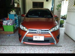 ขายtoyota yaris ปี 2014รุ่น1.2g สีส้ม top eco car