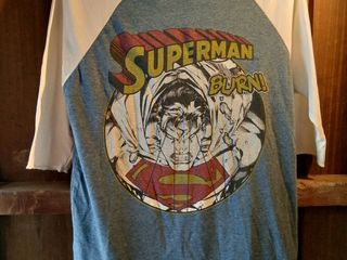 เสื้อยืดลายการ์ตูน Superman เขียวแก่