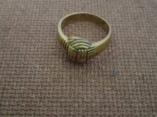 เเหวนตะกร้อหลวงพ่อขวัญ  รุ่นเสาร์๕ปี36 เนื้อทองแดง