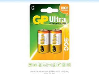 GP Ultra ALKALINE Battery รุ่น 14AU-2U2 Size C 1.5V (LR14)