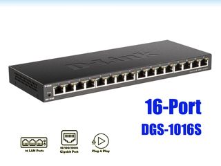 D-link 16-Port Gigabit Desktop Switch DGS-1016S