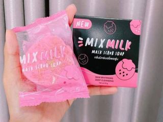 สบู่มิกซ์มิลล์Mix Milkแพ็คเกจใหม่(1-4ก้อนมีของแถม)