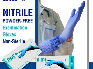 ถุงมือยาง Aiif Plus Nitrile Powder-Free Examination Gloves