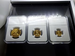 เหรียญทองครบชุด ที่ระลึก กาญจนาภิเษก 1500-3000-6000