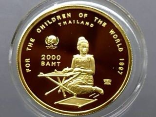 เหรียญทองคำขัดเงา หน้าเหรียญ 2000 บาท ที่ระลึก 50 ปี