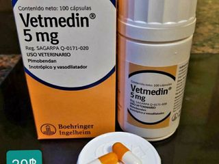 Vetmedin 5 mg capsules (เม็ดละ 39 บาท)