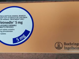 Vetmedin 5 mg แบบเคี้ยว บรรจุ50 เม็ด