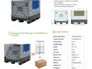 Light Weight Foldable Large Container - ลังขนาดใหญ่สำหรับใช้