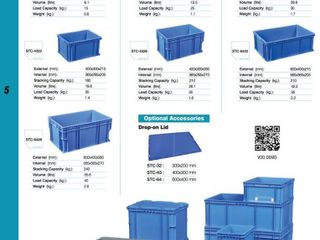 Stacking Container - ลังพลาสติกแบบเรียงซ้อน ใช้งานสะดวก ทนทา