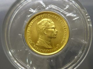 เหรียญทองคำ 400 บาท ที่ระลึก ร9 ครองราช 25 ปี 2514