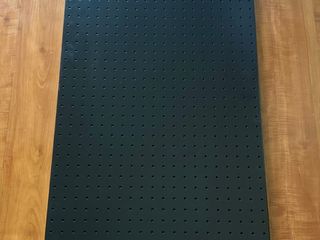 แผ่นกระดานเพ็กบอร์ด สีดำ ขนาด 50 x 100 cm หนา 1.2 mm