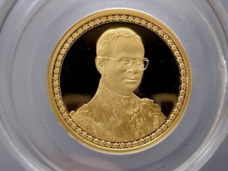เหรียญทองคำขัดเงา โฮโลแกรม ที่ระครบ 60 ปี