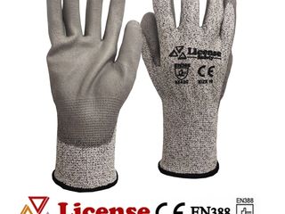 ถุงมือกันบาด CUT 5 ถุงมือไดนีม่า ฝ่ามือเคลือบPU License