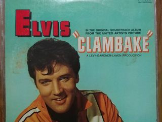 ขายแผ่นเสียง ELVIS PRESLEY อัลบั้มชุด CLAMBAKE แผ่นแท้ สวย