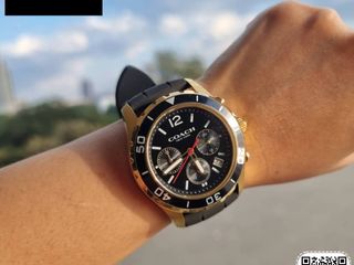 นาฬิกาข้อมือ 44mm (Ori) KENT MENS BLACK DIAL WATCH 14602564