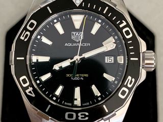 TAG Heuer Aquaracer Men Black Quartz Watch WAY111A BA092