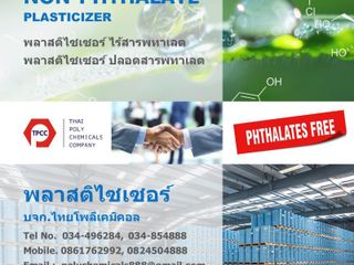 Plasticizer, พลาสติไซเซอร์, Non Phthalate, ไร้สารพทาเลต, Pht