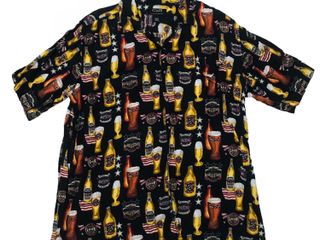 เสื้อฮาวายวินเทจ Hawaii Shirt usa ลายขวดเบียร์แนวๆ