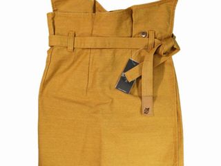 กระโปรงยีนส์เอวสูงสีเหลืองมัสตาร์ด แบรนด์ BLACKSHEEP