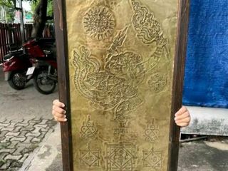 แผ่นฝาบาตรลงยันต์หนุมาน