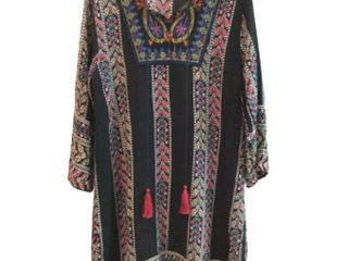 เดรสโบฮีเมียน ผ้าสปันลายดอกไม้สวยๆ