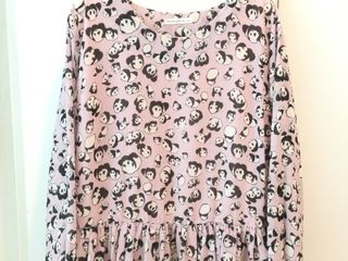 เดรสผ้าชีฟองชายระบายน่ารักๆ ลายนุ้งหมีแพนด้า