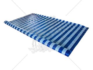 ผ้าใบพลาสติกม้วน blue sheet สีฟ้า - ขาว เคลือบ 1 ด้าน