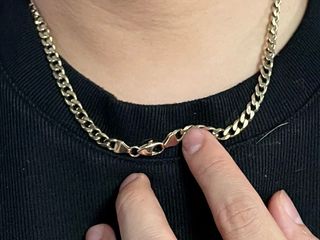 สร้อยทอง 9K งานนอก ลายเลสแบน