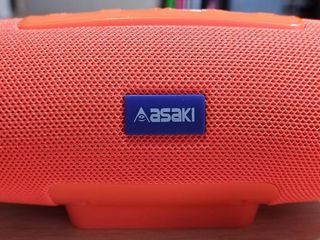 ขายลำโพงบลูทูธไร้สายแบบพกพายี่ห้อ Asaki รุ่น APS-429 สีส้ม