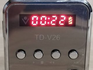 ขายวิทยุลำโพงบลูทูธไร้สายแบบพกพา รุ่น TD-V26 สีดำ สินค้าใหม่