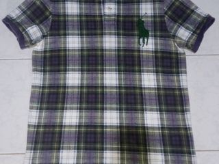 เสื้อคอปกลายสก๊อต polo ป้าย L วัดจริง M ทรงสวยสภาพดี